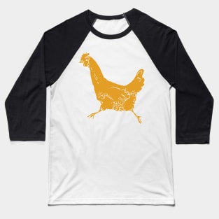 Trotting Chicken Baseball T-Shirt